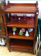 ANTIQUE MAHOGANY ETAGERE