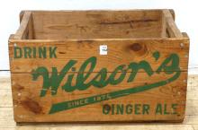 WILSON'S GINGER ALE CRATE