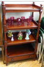 ANTIQUE MAHOGANY ETAGERE