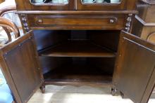 VINTAGE WALNUT CORNER CABINET