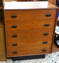 MCM TEAK CHEST OF DRAWERS