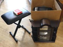 BOX LOT AND CHAIR