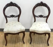 PAIR OF VICTORIAN SIDE CHAIRS