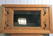 OAK FRAMED HALL MIRROR