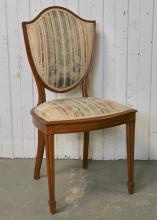SATINWOOD SIDE CHAIR