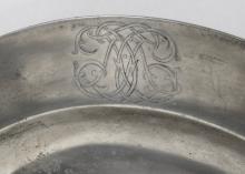 18TH CENTURY PEWTER CHARGER