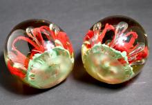 PAIR OF PAPERWEIGHTS
