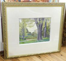 TWO FRAMED WATERCOLOURS