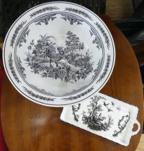 "ROOSTER" BOWL AND TRAY