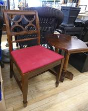 SIDE TABLE AND CHAIR