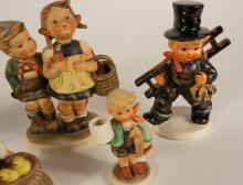 FIVE GOEBEL FIGURINES