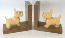 QUEBEC CARVING AND BOOKENDS