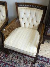 PAIR OF FRUITWOOD ARMCHAIRS