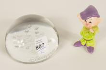 DISNEY PAPERWEIGHT AND FIGURINE