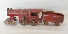 ANTIQUE AMERICAN "HILL CLIMBER" TOY LOCOMOTIVE