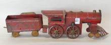 ANTIQUE AMERICAN "HILL CLIMBER" TOY LOCOMOTIVE