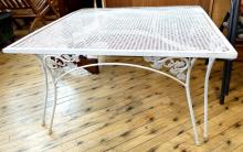 WROUGHT IRON PATIO COFFEE TABLE