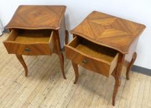 PAIR OF SATINWOOD COMMODES