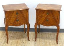 PAIR OF SATINWOOD COMMODES