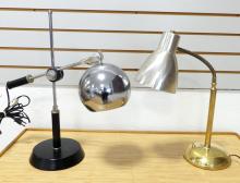 TWO MCM DESK LAMPS