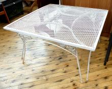 WROUGHT IRON PATIO COFFEE TABLE