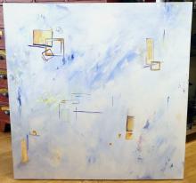 LARGE "ABSTRACT" OIL PAINTING ON CANVAS