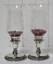 SILVERPLATE CANDLESTICKS