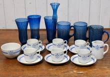 HOTEL WARE & BLUE GLASS