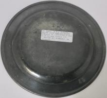 PEWTER PLATE