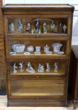 STACKING OAK BARRISTER'S BOOKCASE