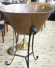 COPPER PLANTER ON STAND