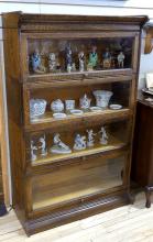 STACKING OAK BARRISTER'S BOOKCASE