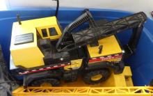 BIN OF TOY VEHICLES