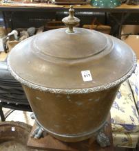 ANTIQUE COPPER COAL BUCKET