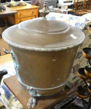 ANTIQUE COPPER COAL BUCKET