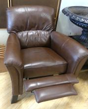 BROWN LEATHER RECLINER