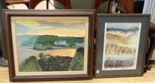 FOUR PIECES OF FRAMED ARTWORK
