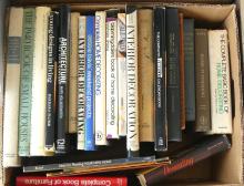 TWO BOX LOTS OF DECORATING AND ARCHITECTURE BOOKS