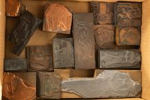 COPPER AND LEAD PRINTING BLOCKS