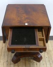 VICTORIAN DROP-LEAF WORK TABLE