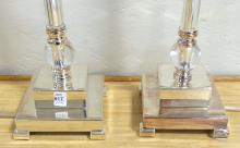 PAIR OF "CANDLESTICK" TABLE LAMPS