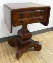 VICTORIAN DROP-LEAF WORK TABLE