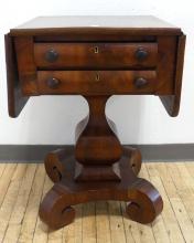 VICTORIAN DROP-LEAF WORK TABLE