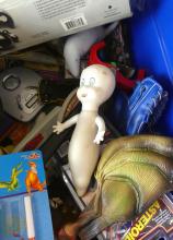LARGE BIN OF RETRO TOYS