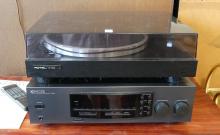 ROTEL TURNTABLE AND KENWOOD RECEIVER