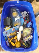 LARGE BIN OF RETRO TOYS