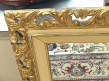 ANTIQUE GILTWOOD WALL MIRROR