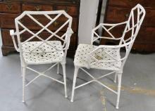 PAIR OF GARDEN CHAIRS