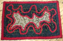 FOUR HOOKED RUGS