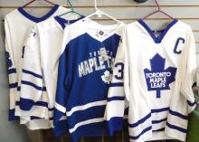 FOUR TORONTO MAPLE LEAFS JERSEYS